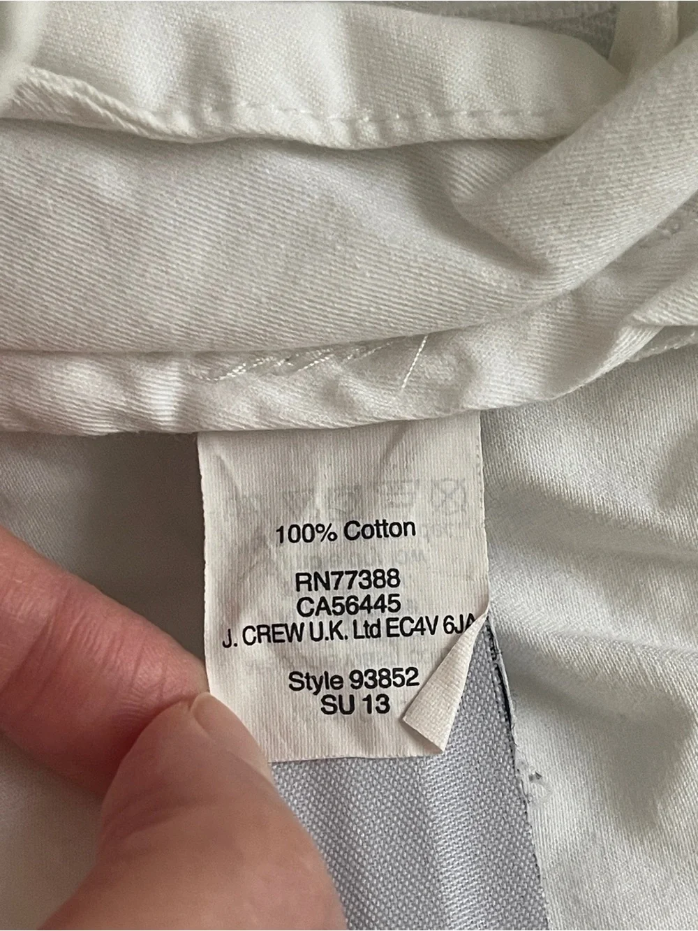 J. Crew white shorts